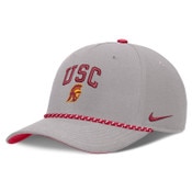 USC Trojans Nike Gray Arch Over Tommy Rope Rise Primetime Structured Hat